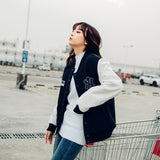 Yankees Letter Jacket Spring and Autumn Hooded Cotton Addition Baseball Uniform Men's and Women's Jacket