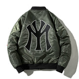 New York NYC Varsity Jacket Baseball Uniform MA-1 Flight Suit Short Jacket