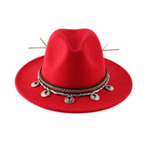 Walter White Fedora Top Hat Autumn and Winter British Retro Felt Cap Woolen Hat