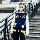 Yankee Letterman Jacket Outfit Senior Jackets Varsity Baseball College Coat Mlbny Spring and Autumn Baseball Uniform Casual Jacket Couple