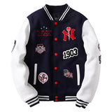 Yankees Letter Jacket Mlbny Spring Baseball Uniform All-Matching Couple Style Warm Coat Jacket