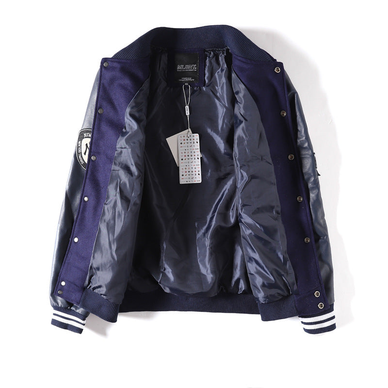 Yankee Letterman Jacket Outfit Senior Jackets Varsity Baseball College Coat Mlbny Autumn Winter Casual Embroidered Long Sleeve Jacket