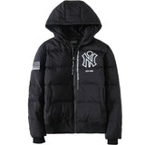 Yankees Autumn and Winter Men's and Women's Warm Fashionable All-Match Warm Coat Thick
