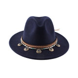 Walter White Fedora Top Hat Autumn and Winter British Retro Felt Cap Woolen Hat