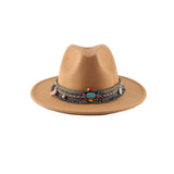 Walter White Fedora Vintage Fedora Women's Autumn and Winter Warm Hat Men's Jazz Felt Cap