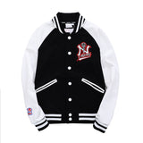Yankees Sweatshirt Letter Jacket Black Baseball Uniform Short Jacket Men's and Women's Casual Sweatshirt Jacket