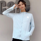 Yankees Women's Short Outdoor Breathable Cycling Jacket Sun-Protective Clothing Women's UV Protection