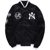 Yankees Letter Jacket Loose Leisure Sports Baseball Uniform Men's and Women's Jacket