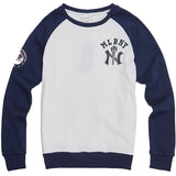 Yankee T Shirt Mlbny Spring and Autumn Men's and Women's Pullover Sweater Embroidered Coat Cotton Long-Sleeved T-shirt