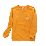 Yankees Sweatshirt Sweater for Women Men Spring Loose Student Crew Neck Solid Color Base
