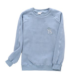 Yankees Sweatshirt Sweater for Women Men Spring Loose Student Crew Neck Solid Color Base
