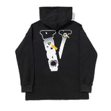 Vlone Hoodie X Popsmoke Joint Name Hawk Em Hooded Sweater Hoodie Coat