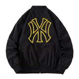 New York NYC Varsity Jacket Baseball Uniform Sequined Embroidered Jacket