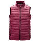 Men Utility Vest Work Zipper Tactical Work Vest Slim Pocket Jacket Men Autumn Vest Casual and Comfortable