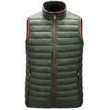 Men Utility Vest Work Zipper Tactical Work Vest Slim Pocket Jacket Men Autumn Vest Casual and Comfortable