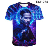 John Wick Keanu T Shirt John Wick3d Printed round Neck T-shirt Men and Women