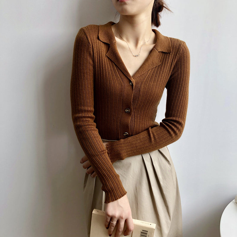 Preppy Aestitic Outfits Long Sleeve Bottoming Shirt