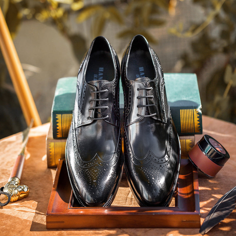 Indo Western Shoes Brogue Men's Shoes British Leather Shoes Men's Shoes Carved Men's Casual Shoes Leather Shoes