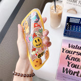 justin b drew phone case Drew Smiley Face IPhone8 Phone Case Apple 11pro Transparent