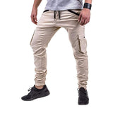 Stacking Jeans Slim Trouser Skinny Jean Men's Woven Fabric Casual Pants Ankle Banded Pants
