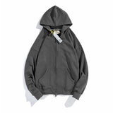Kanye Hoodie Cardigan Double Zipper Hoodie Coat