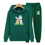 Rick and Morty Tracksuit Pullover Hoodie Sweatshirts Men's Hoodie Printed Casual Fleece Fashion Hip Hop Sweatshirt Set