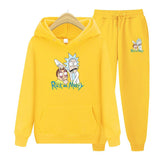 Rick and Morty Tracksuit Pullover Hoodie Sweatshirts Men's Hoodie Printed Casual Fleece Fashion Hip Hop Sweatshirt Set