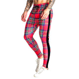 Men Plaid Pant Man Checkered Pants Fall Men's Clothing Muscle Workout Brothers Running Training Pants Casual Fashion Slim Fit Plaid Men's Trousers