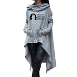 Halloween Costumes Autumn and Winter Halloween Amuck Printed Hooded Mid-Length Sweatshirt Skirt