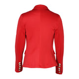 Women Blazar Pants Suit Women's Slim Fit Solid Color Fashion Casual Short Coat
