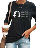 Halloween Costumes Halloween Amuck Printed Thin T-shirt Sweater for Women