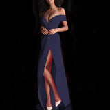 Homecoming Dresses Autumn Foreign Trade Simple Tube Top Split Dress