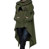 Halloween Costumes Autumn and Winter Halloween Amuck Printed Hooded Mid-Length Sweatshirt Skirt