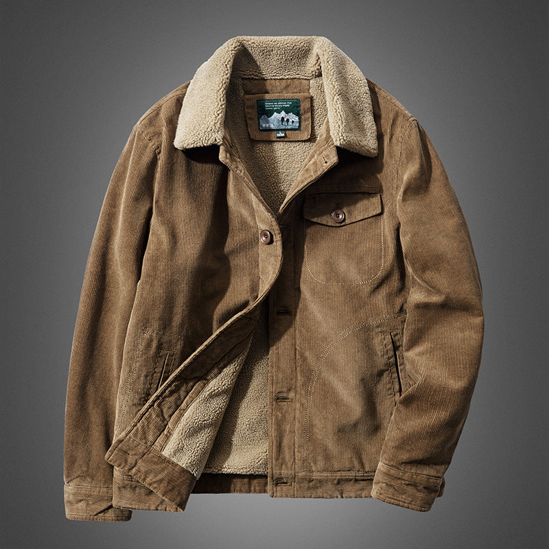 Bane Coat Cotton Coat Corduroy Fur Collar