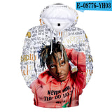Juice WRLD in Loving Memory Hoodie Rapper Juice WRLD Casual 3D Printed Hood Sweatshirt