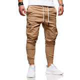 Stacking Jeans Slim Trouser Skinny Jean Men's Sports Casual Patchwork Three-Dimensional Mid-Waist Overalls Men