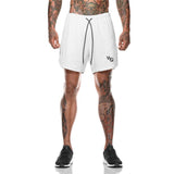 jogging shorts for men Fashion Men's Double-Layer Shorts Fitness Workout Sports Pants