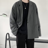 Seersucker Suit Casual Loose Jacket