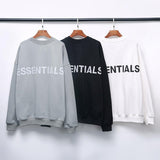 Fog Sweatshirt Duplex LightReflecting Hoodie Pullover Velvet Padded Bottoming Shirt Men and Women Fear Of God