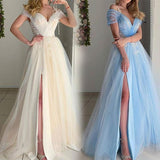 See through Wedding Dress Women's Wedding Dress Lace Long Dress