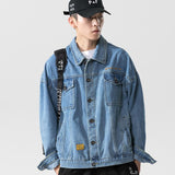 Men's Clothing Fall Denim Jacket Men's Autumn New Loose Denim Jacket Large Size Men Denim Jacket