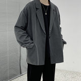 Seersucker Suit Casual Loose Jacket