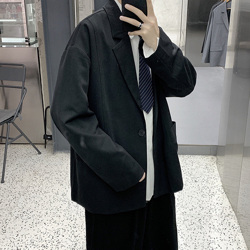 Seersucker Suit Casual Loose Jacket