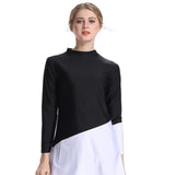 Burkini Swimwear Muslim Fashion Outfits Wetsuit Sun Protection Split Long Sleeve One-Piece Swimsuit