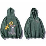 Tom and Jerry Hoodie Couple Sweater Hooded Autumn and Winter Coat