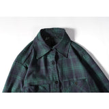 Vlone Sweatshirts Men's plus Size Retro Sports Spring and Autumn Trends Plaid Men's and Women's Shirts