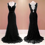 Women Lace Wedding Dress Sexy Backless Mopping Red Dress Deep V-neck Sleeveless Lace Dress
