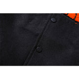 Letterman Jacket Outfit Senior Jackets Varsity Baseball Coat Jacket Men Street Loose Stand Collar Baseball Uniform