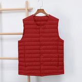 Men Winter Coats Puffer Jacket down Coat Crew Neck down Vest