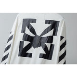 Off White Pullover Hoodie Sweatshirts Autumn Round Neck Pullover Sweater Base Shirt Owt